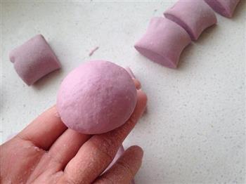 奶香紫薯馒头的做法步骤16