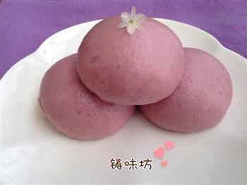 奶香紫薯馒头的做法步骤20