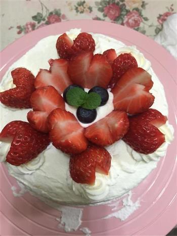 奶油草莓蛋糕的做法步骤12