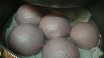 椰汁紫薯馒头的做法图解10