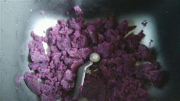 椰汁紫薯馒头的做法步骤2