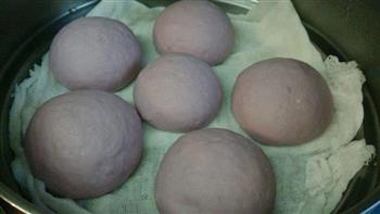 椰汁紫薯馒头的做法步骤9