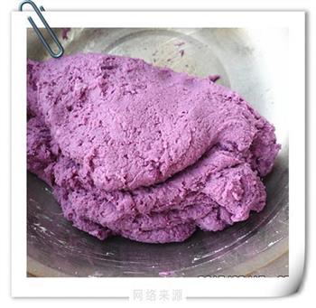 桃仁玫瑰紫薯球的做法步骤5