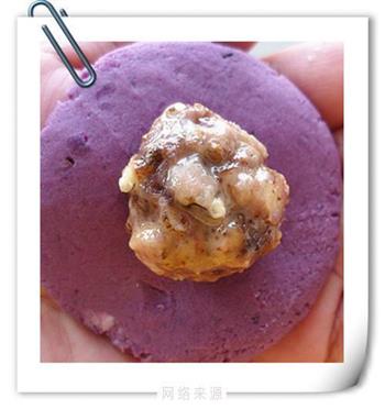 桃仁玫瑰紫薯球的做法步骤7