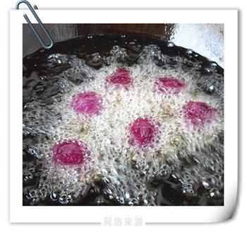 桃仁玫瑰紫薯球的做法步骤9