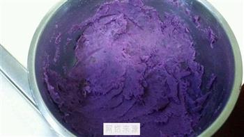 紫薯豆沙饼的做法图解1