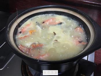 膏蟹大虾鱼头粥的做法步骤10