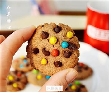 彩色巧克力豆饼干的做法步骤10