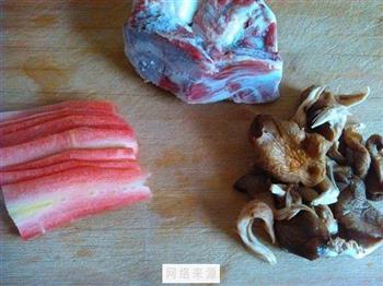 双米羊肉真姬菇粥的做法图解3