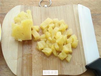 菠萝炒饭的做法步骤6