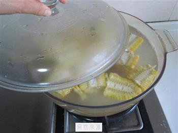 玉米蚕豆排骨汤的做法图解8