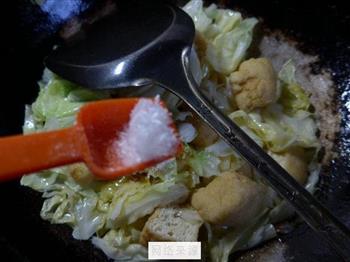 油豆腐炒牛心菜的做法图解9