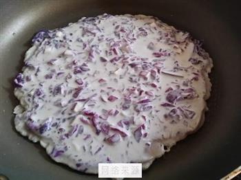 紫甘蓝鸡蛋饼的做法图解5