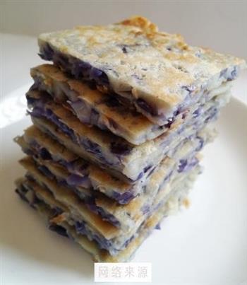 紫甘蓝鸡蛋饼的做法图解7