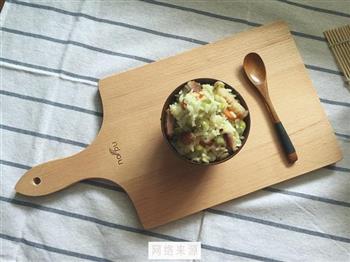 腊肉豌豆焖干饭的做法步骤6
