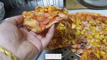 鲜虾培根披萨的做法图解21