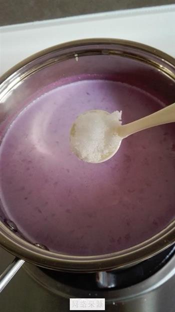 紫薯燕麦牛奶羹的做法图解5