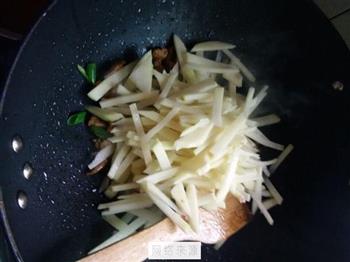 葫芦丝土豆炒肉丝的做法步骤7