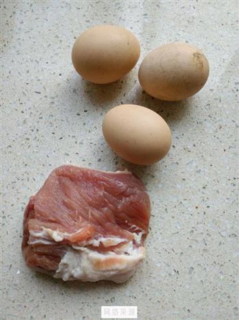 肉末蒸蛋的做法图解1