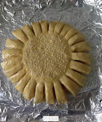向日葵豆沙面包的做法步骤14