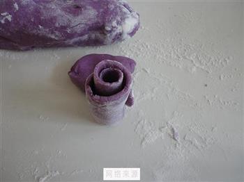 紫薯玫瑰花的做法图解7