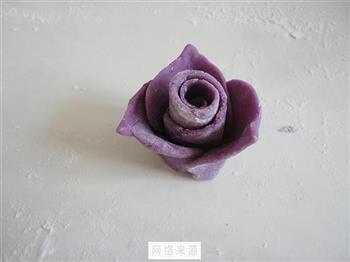 紫薯玫瑰花的做法图解9