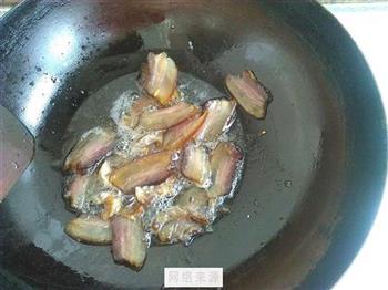 竹笋豆皮炒腊肉的做法步骤6