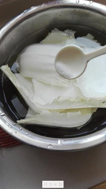 椒油糖醋白菜的做法步骤2