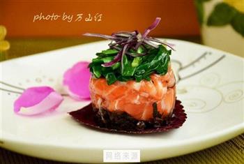 香草韭菜三文鱼的做法步骤9