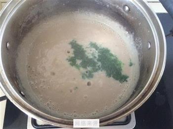 菠菜猪肝粥的做法步骤8