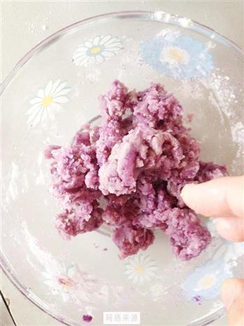 奶香紫薯酥球的做法步骤7