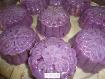 紫薯南瓜冰皮月饼的做法图解7