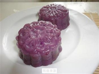 紫薯南瓜冰皮月饼的做法步骤8