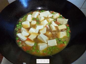 豌豆肉末烧豆腐的做法步骤7