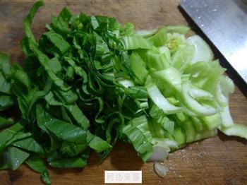 洋葱青菜素炒面的做法图解2