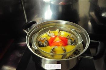 番茄花蛤蒸蛋的做法步骤10