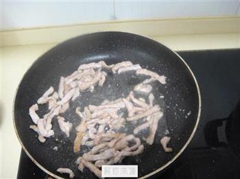 白灵菇榨菜炒肉丝的做法步骤5