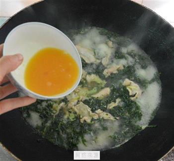 鸡蛋瘦肉艾叶汤的做法图解6