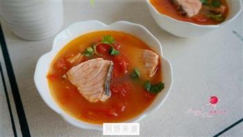 三文鱼番茄汤的做法步骤8