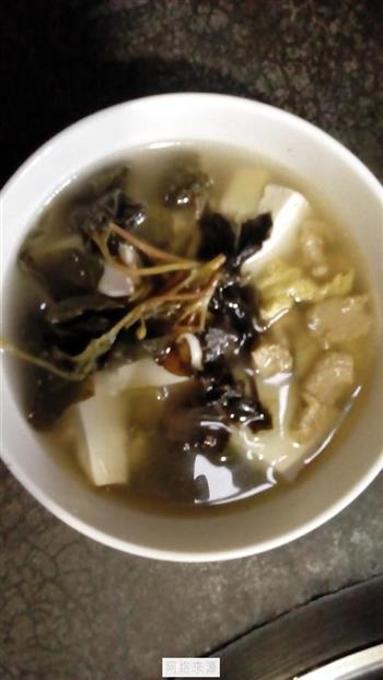嫩豆腐鱼腥草汤的做法步骤3