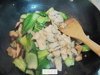 鸡肉香菇油菜的做法步骤11