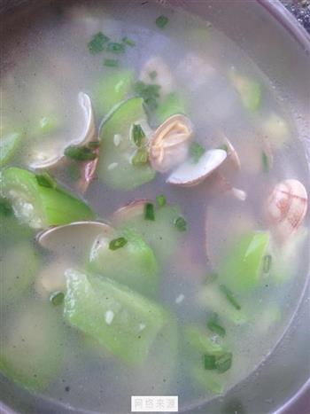 丝瓜花蛤汤的做法图解3