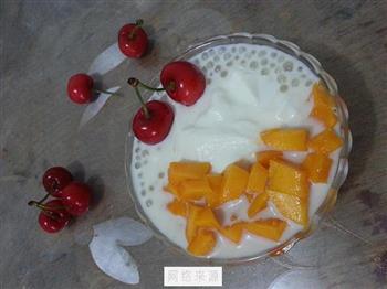 酸奶芒果西米露的做法步骤8