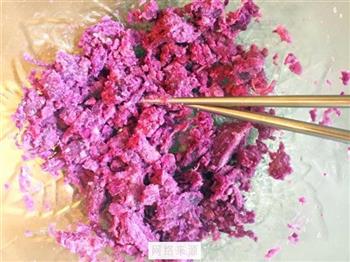紫薯花样馒头的做法步骤7