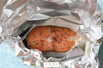 锡纸包烤三文鱼的做法图解5