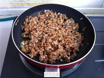 黄豆酱炒米饭的做法步骤6
