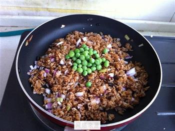 黄豆酱炒米饭的做法步骤8