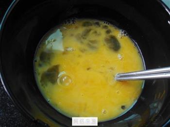 豌豆花蛤煎蛋的做法步骤4