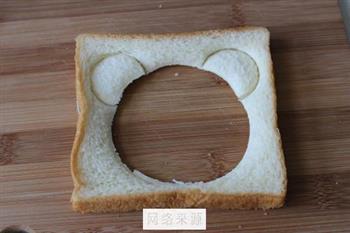 小熊三明治的做法图解4