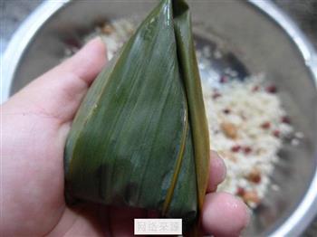 花生米红豆糯米粽的做法图解7